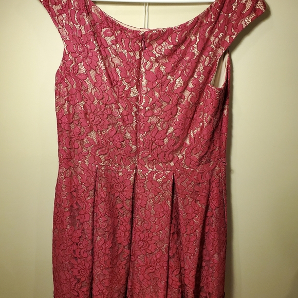Eliza J. Magenta Lace Dress - Picture 7 of 7